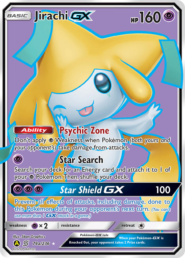 Jirachi GX Pokémon card