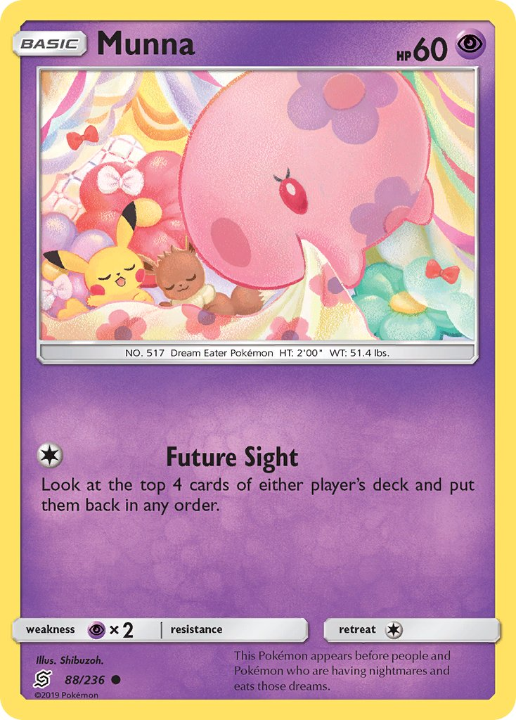 Munna Pokémon card