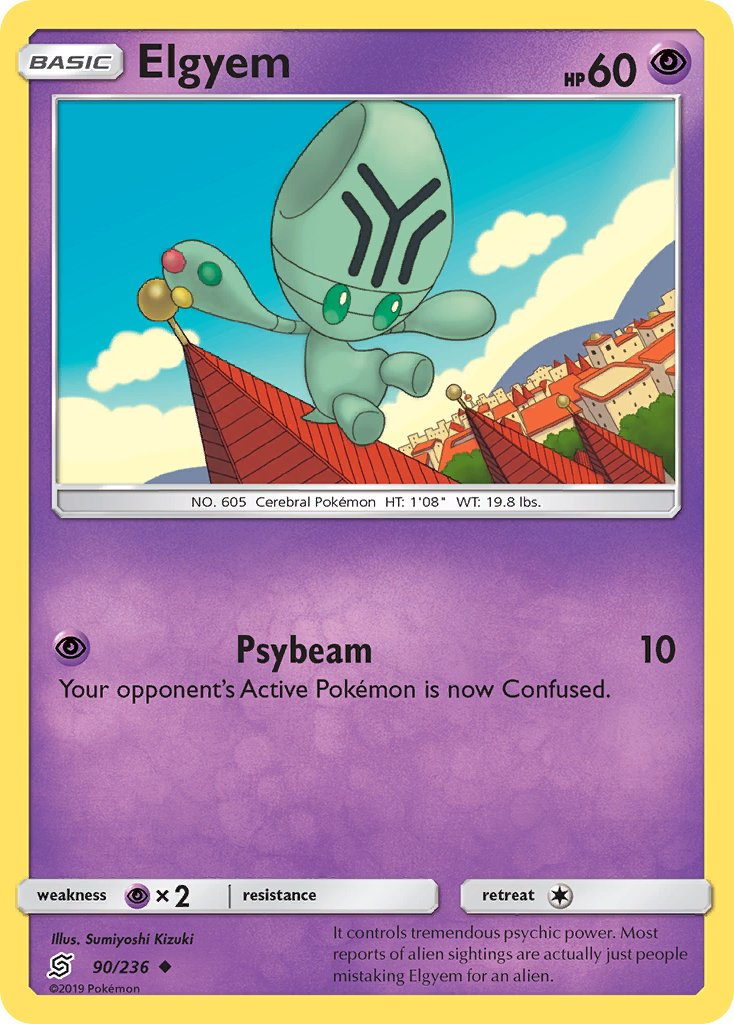 Elgyem Pokémon card