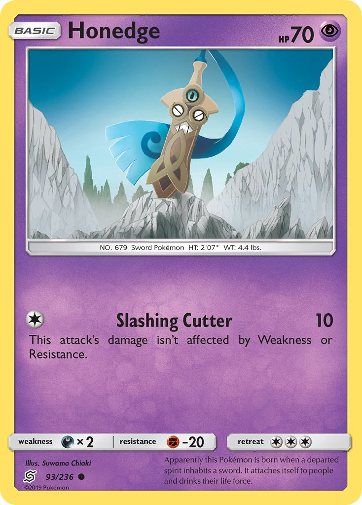 Honedge Pokémon card