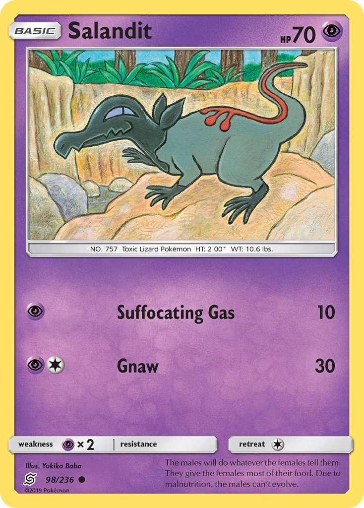Salandit Pokémon card