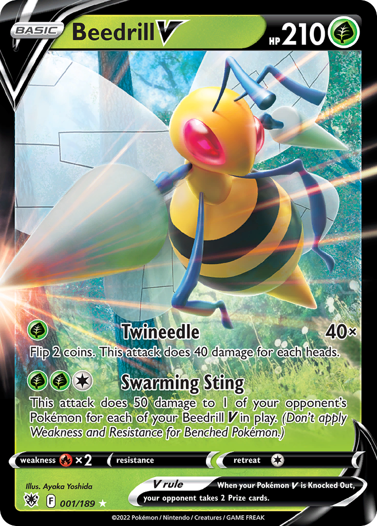 Beedrill V Pokémon card