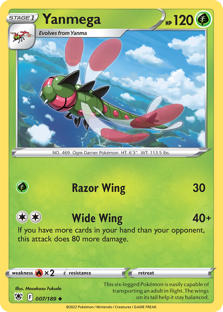 Yanmega Pokémon card