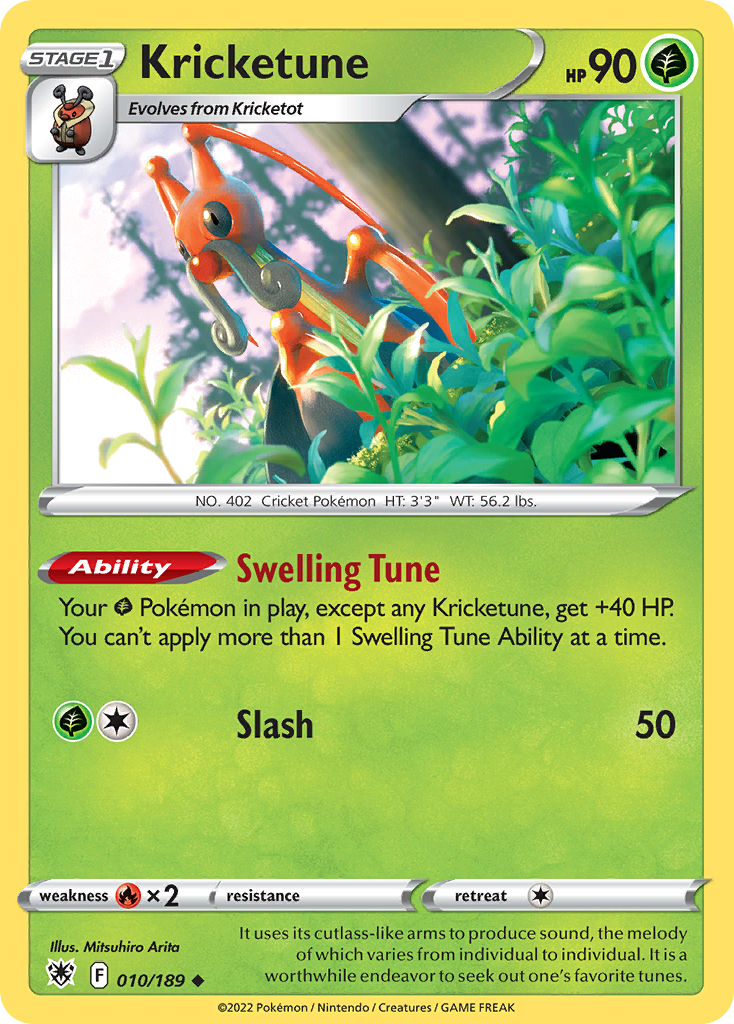 Kricketune Pokémon card