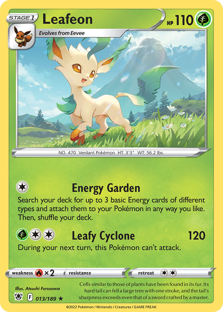 Leafeon Pokémon card