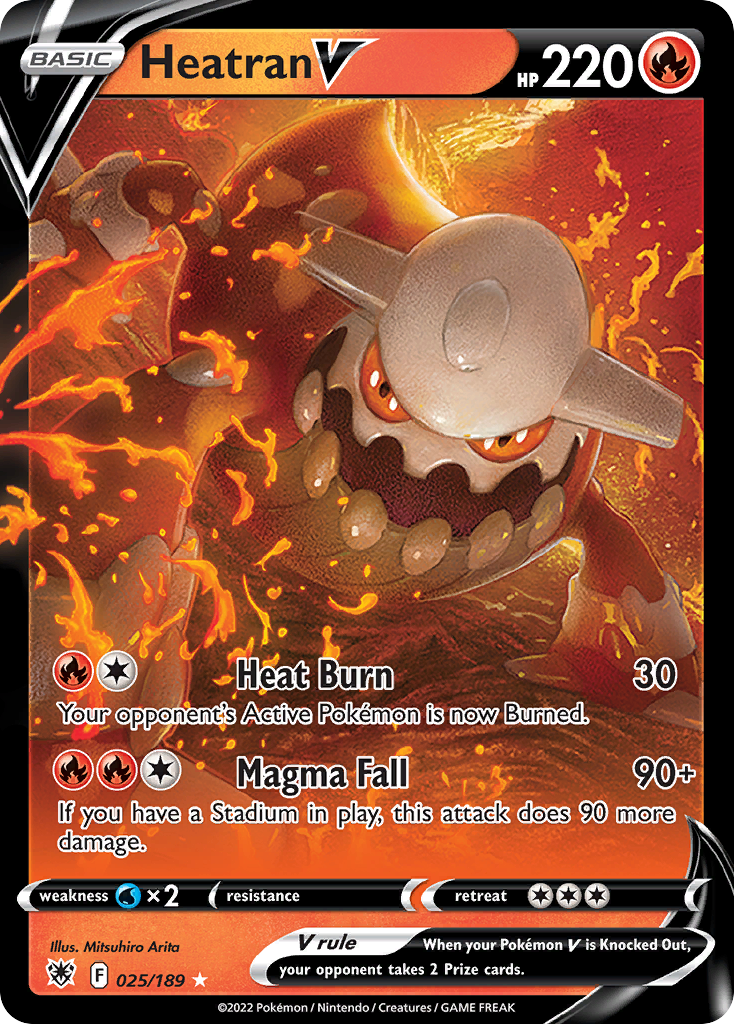 Heatran V Pokémon card