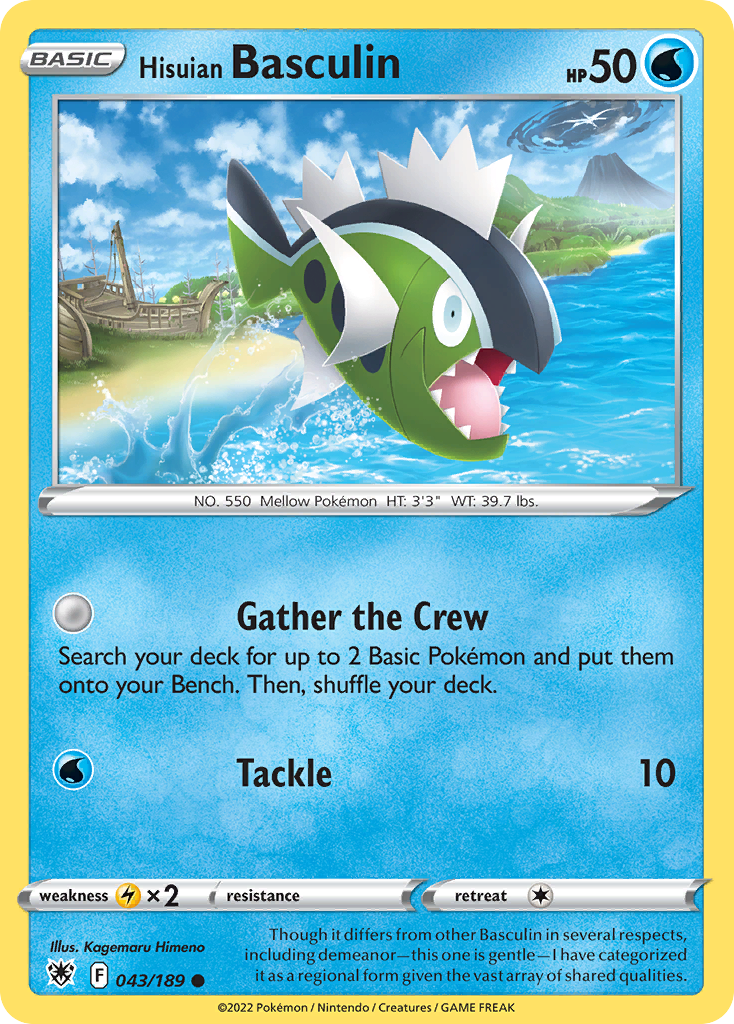 Hisuian Basculin Pokémon card