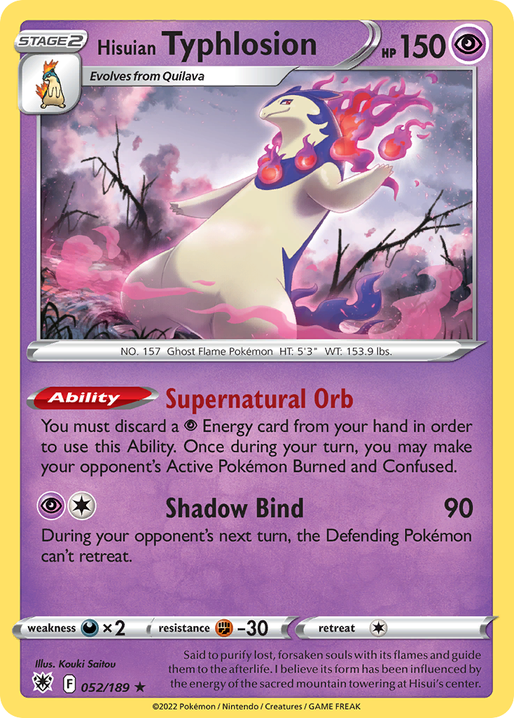 Hisuian Typhlosion Pokémon card