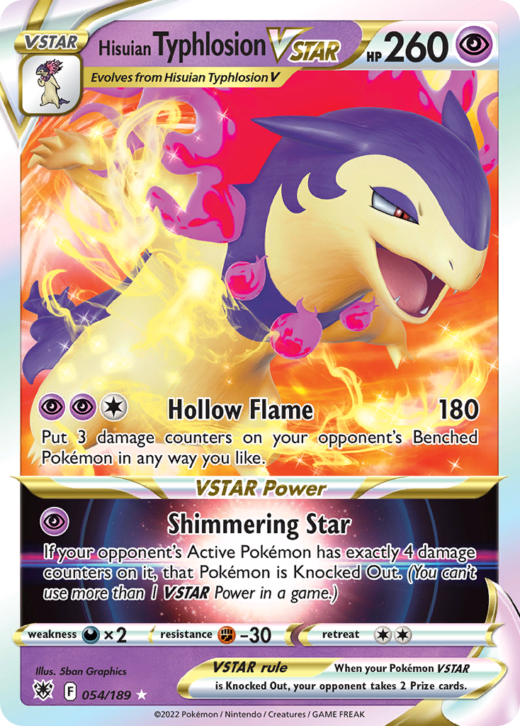 Hisuian Typhlosion VSTAR Pokémon card