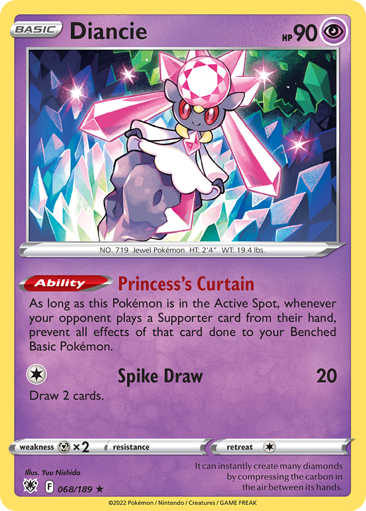 Diancie Pokémon card