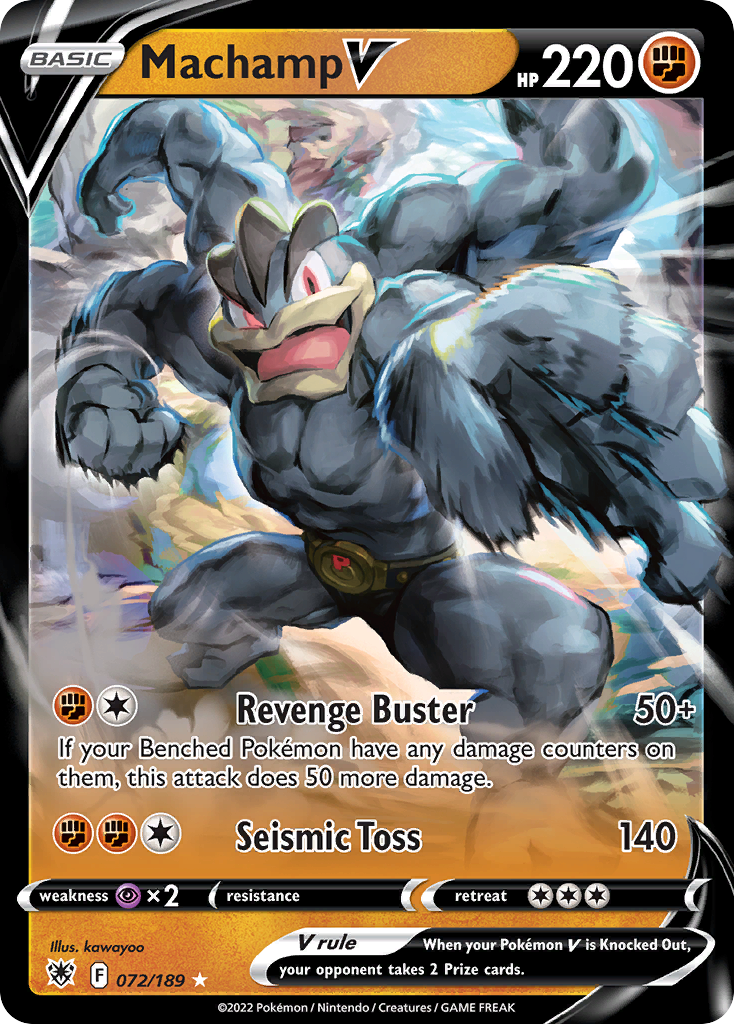 Machamp V Pokémon card