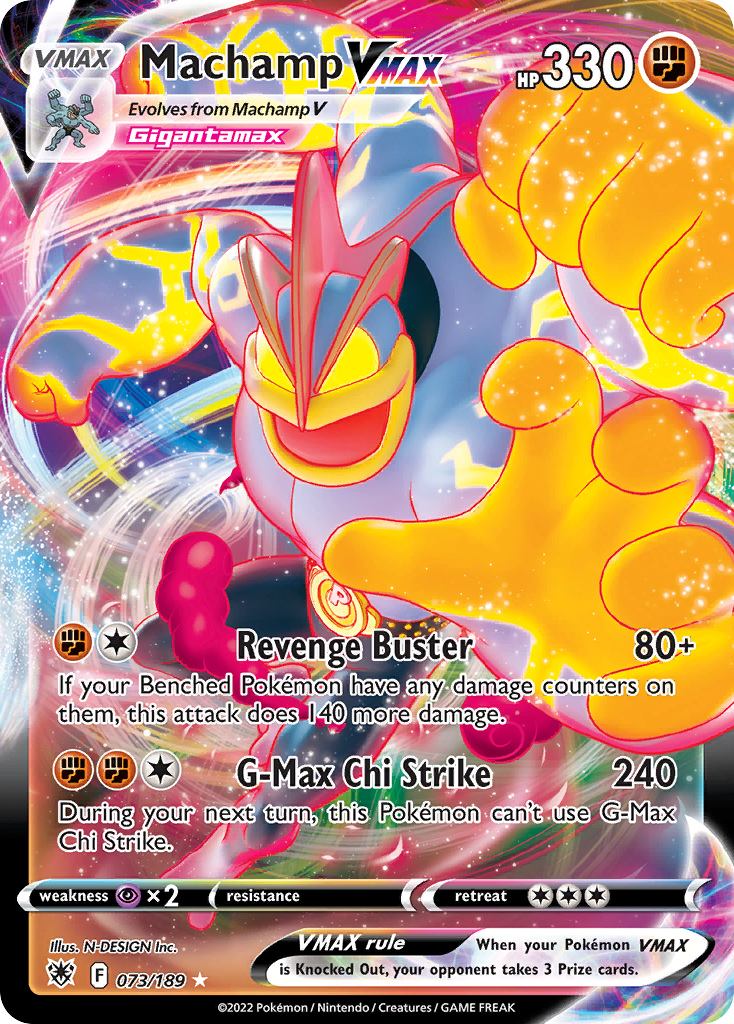 Machamp VMAX Pokémon card