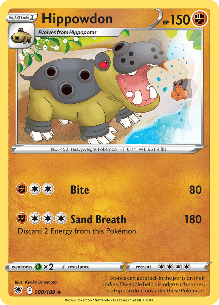 Hippowdon Pokémon card