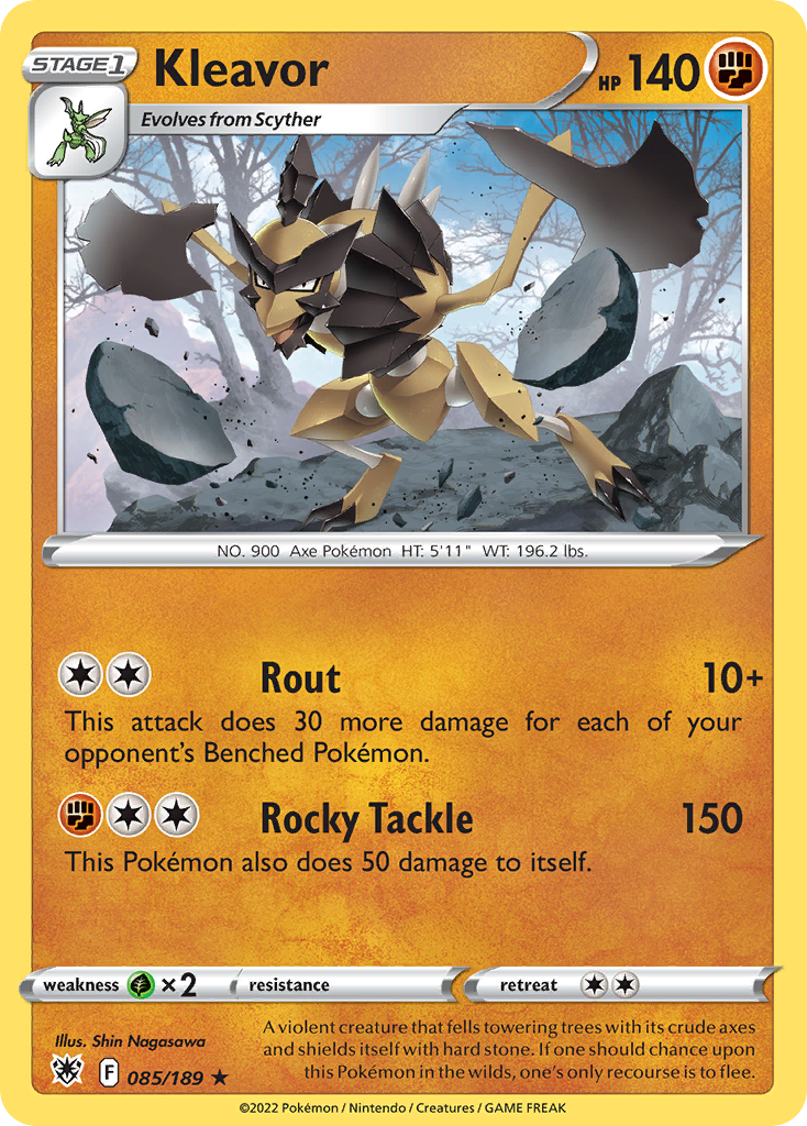 Kleavor Pokémon card