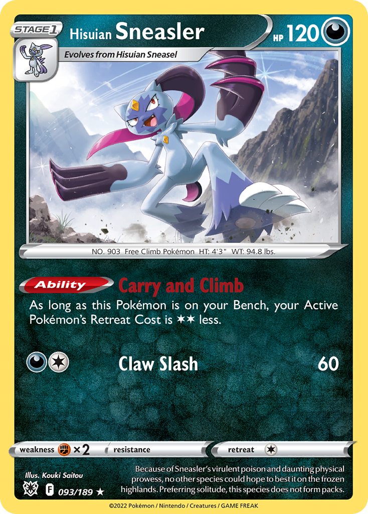 Hisuian Sneasler Pokémon card