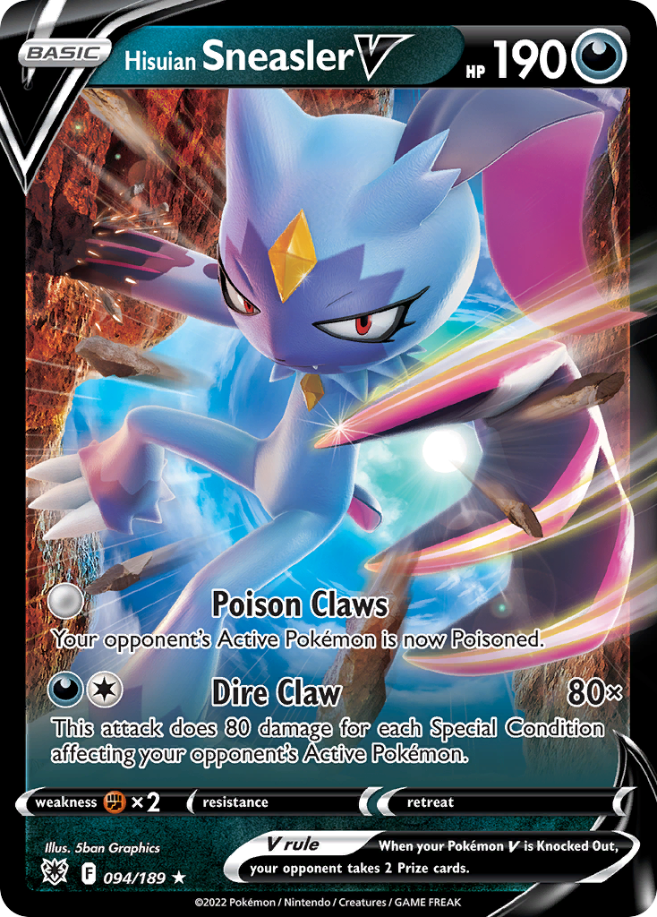 Hisuian Sneasler V Pokémon card