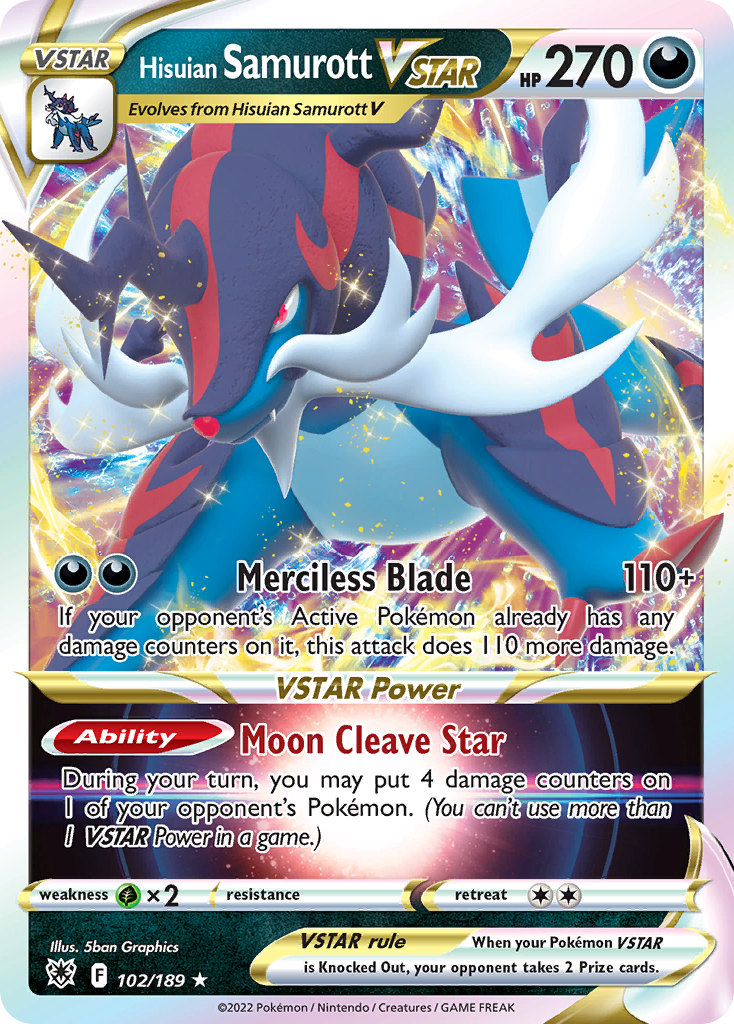 Hisuian Samurott VSTAR Pokémon card