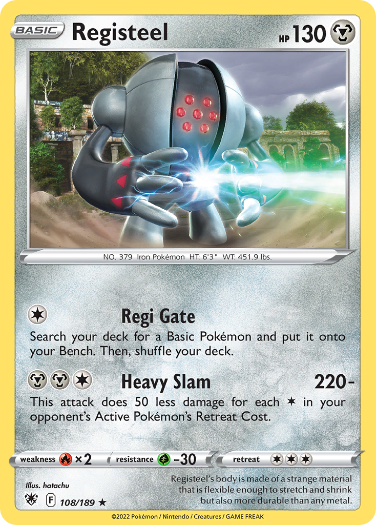 Registeel Pokémon card