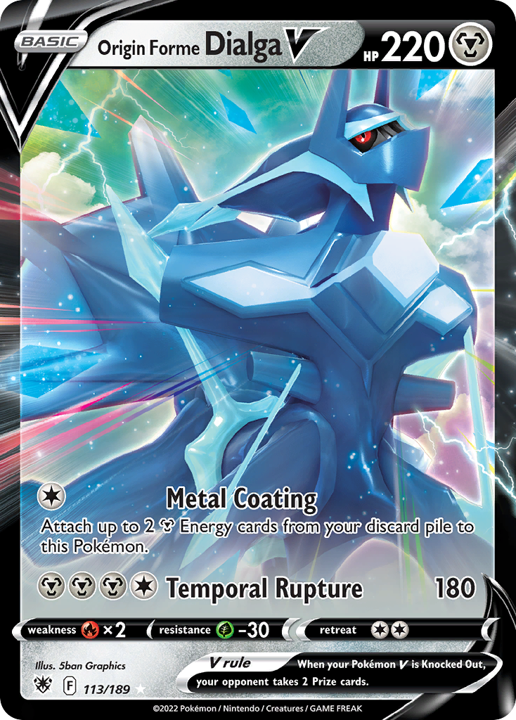 Origin Forme Dialga V Pokémon card
