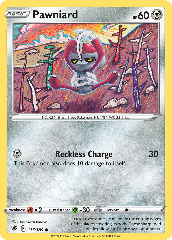 Pawniard Pokémon card