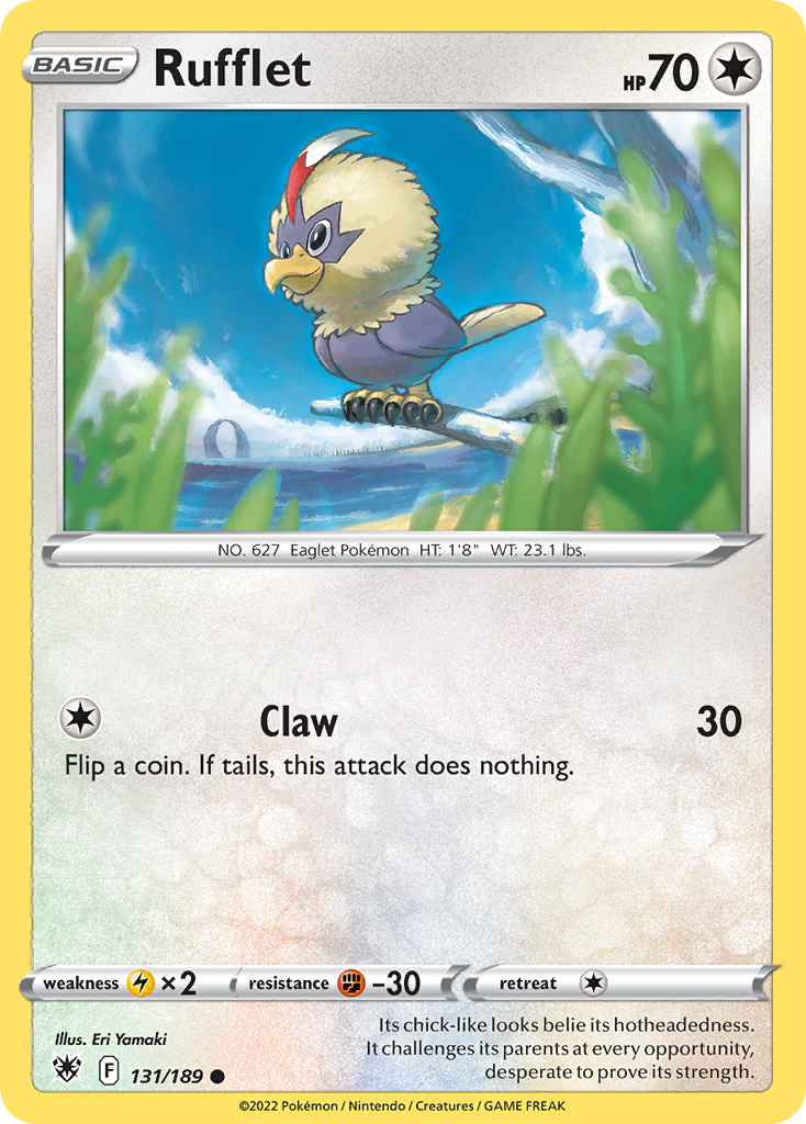 Rufflet Pokémon card