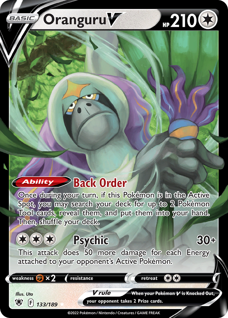Oranguru V Pokémon card