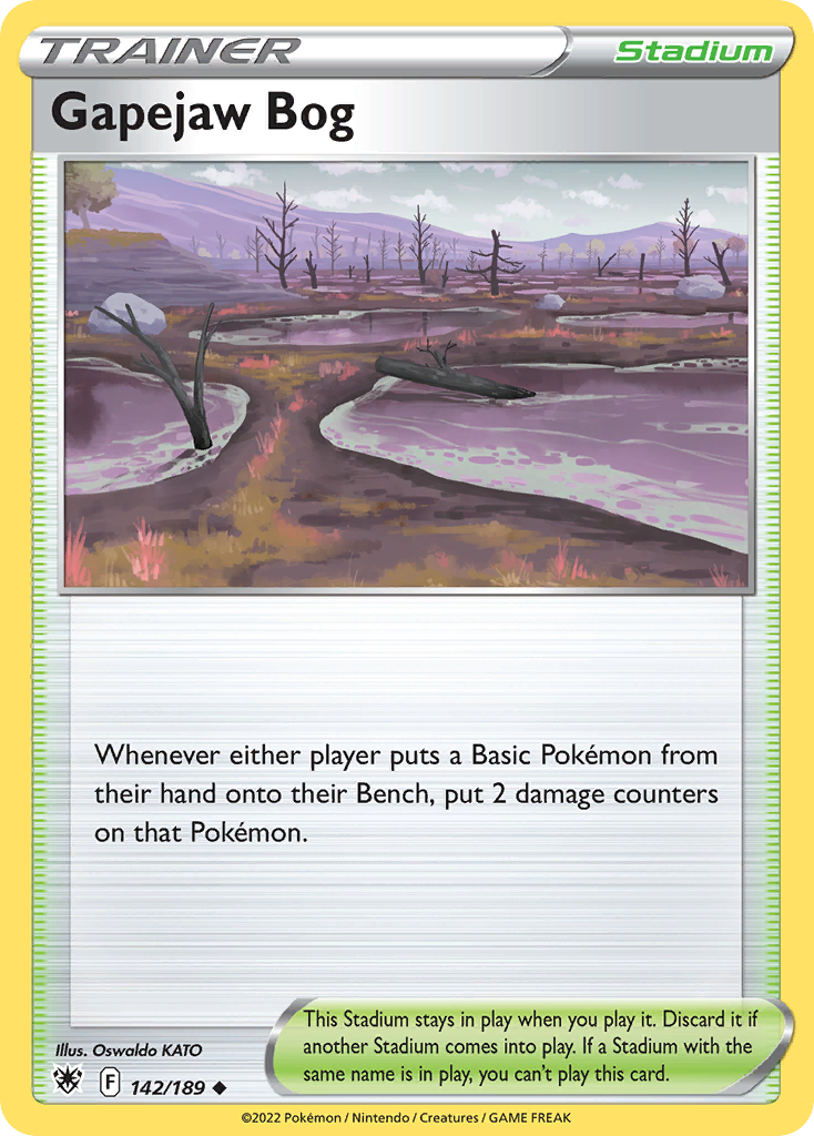 Gapejaw Bog Pokémon card