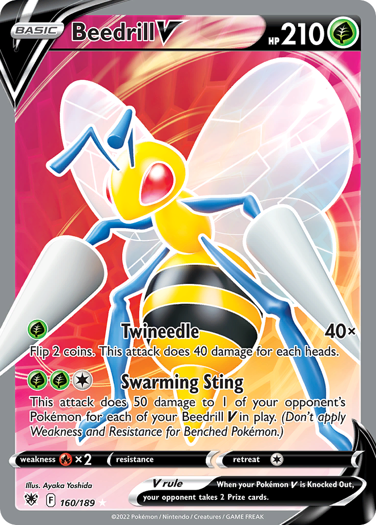 Beedrill V Pokémon card
