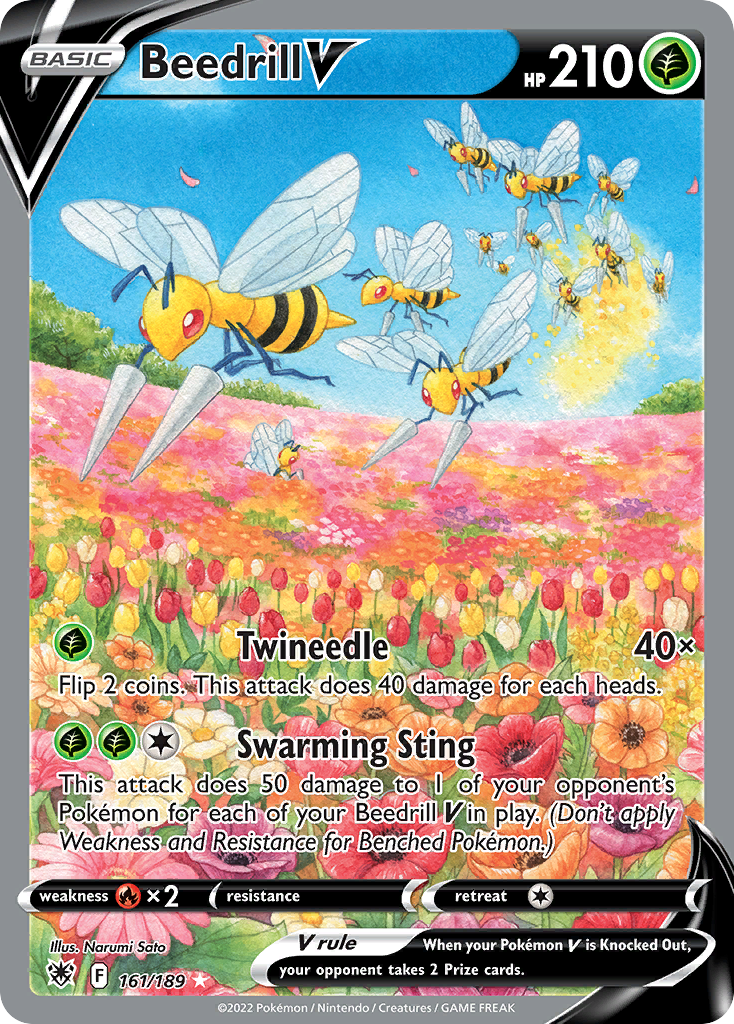 Beedrill V Pokémon card