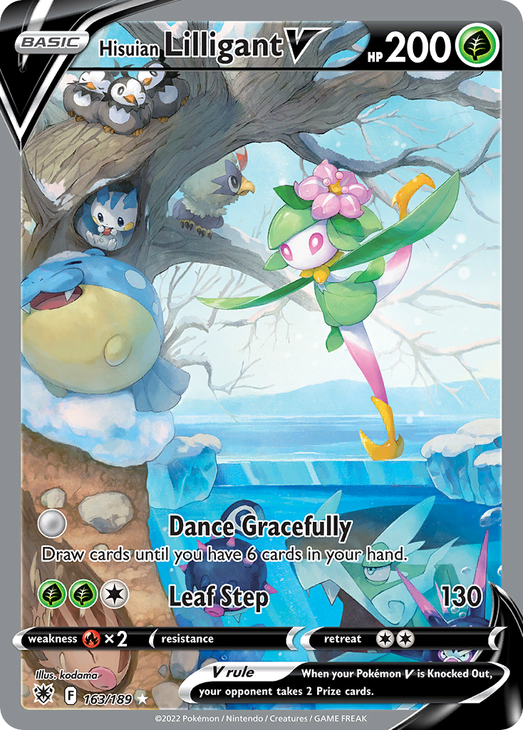 Hisuian Lilligant V Pokémon card