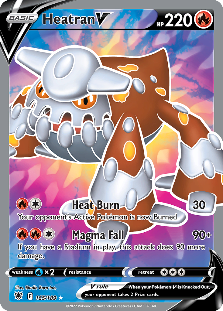 Heatran V Pokémon card