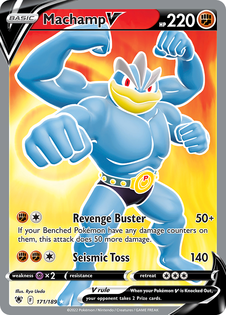 Machamp V Pokémon card