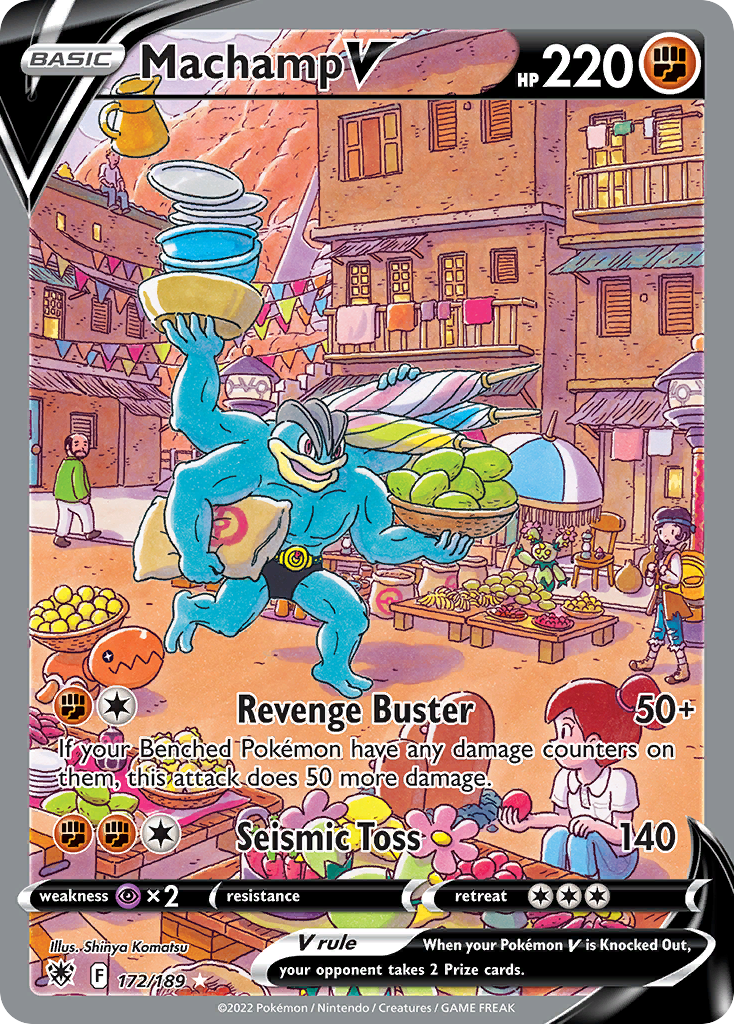 Machamp V Pokémon card