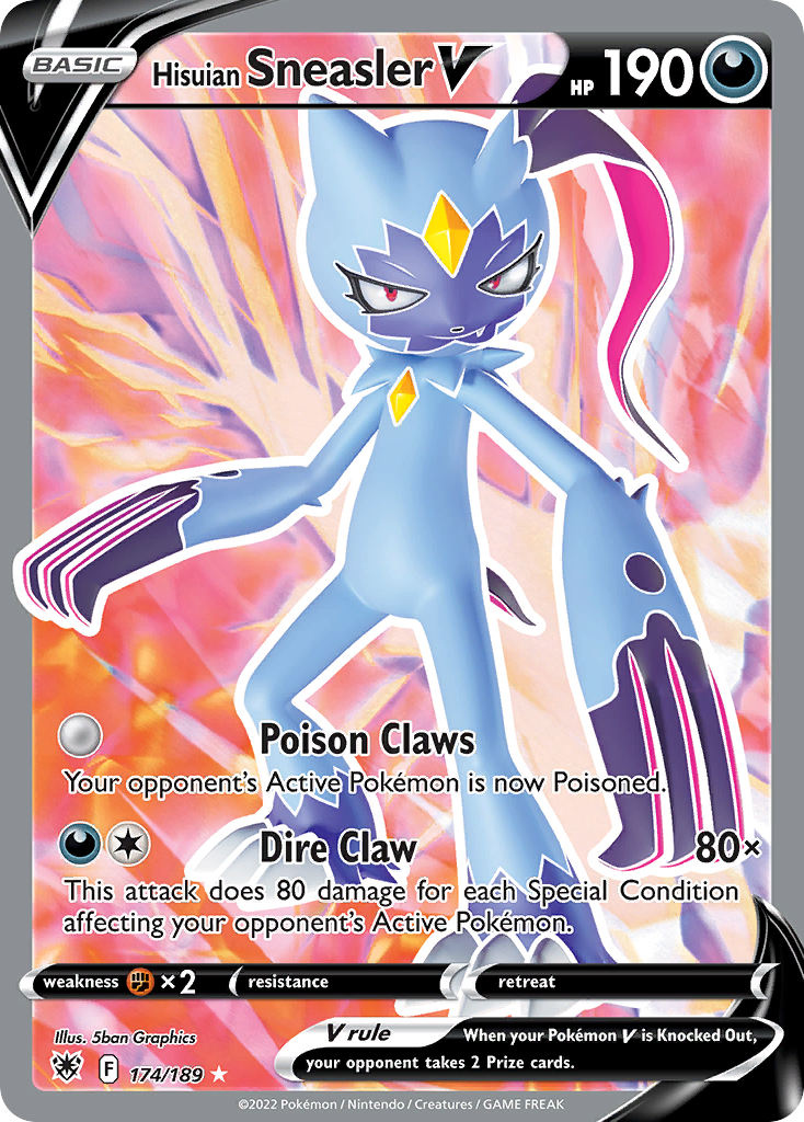 Hisuian Sneasler V Pokémon card