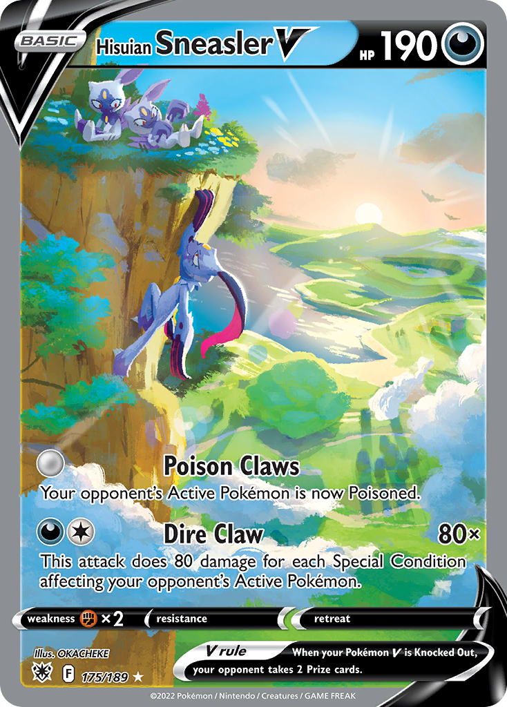 Hisuian Sneasler V Pokémon card