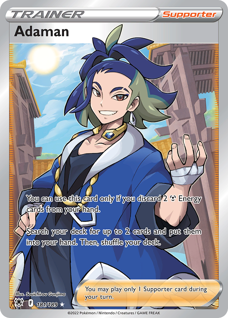 Adaman Pokémon card