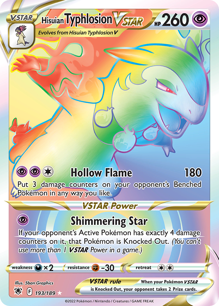 Hisuian Typhlosion VSTAR Pokémon card