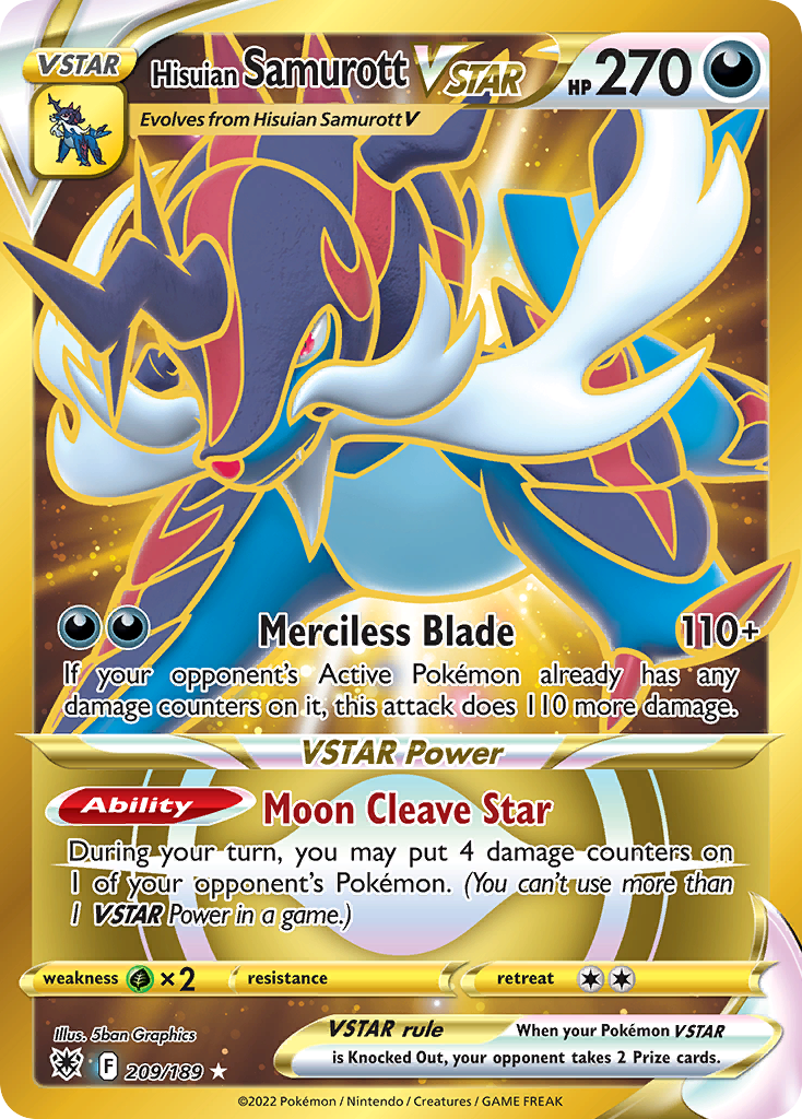 Hisuian Samurott VSTAR Pokémon card