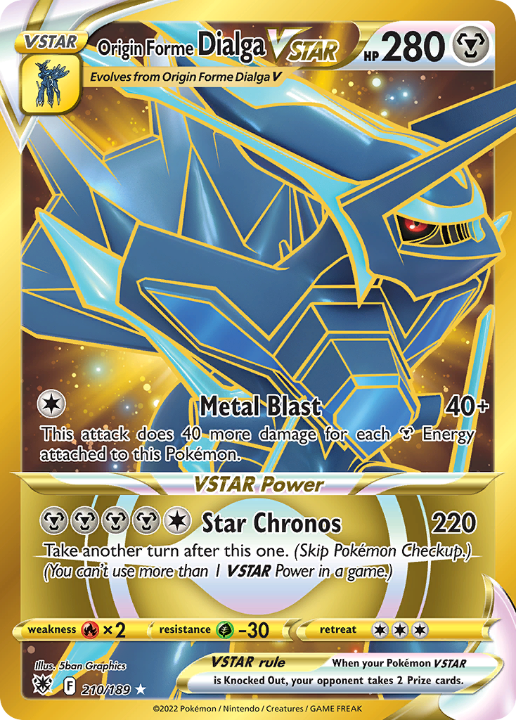 Origin Forme Dialga VSTAR Pokémon card