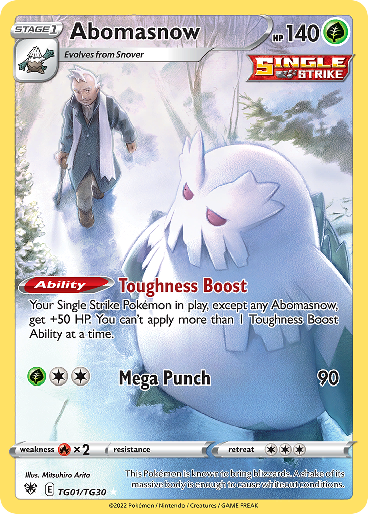 Abomasnow Pokémon card