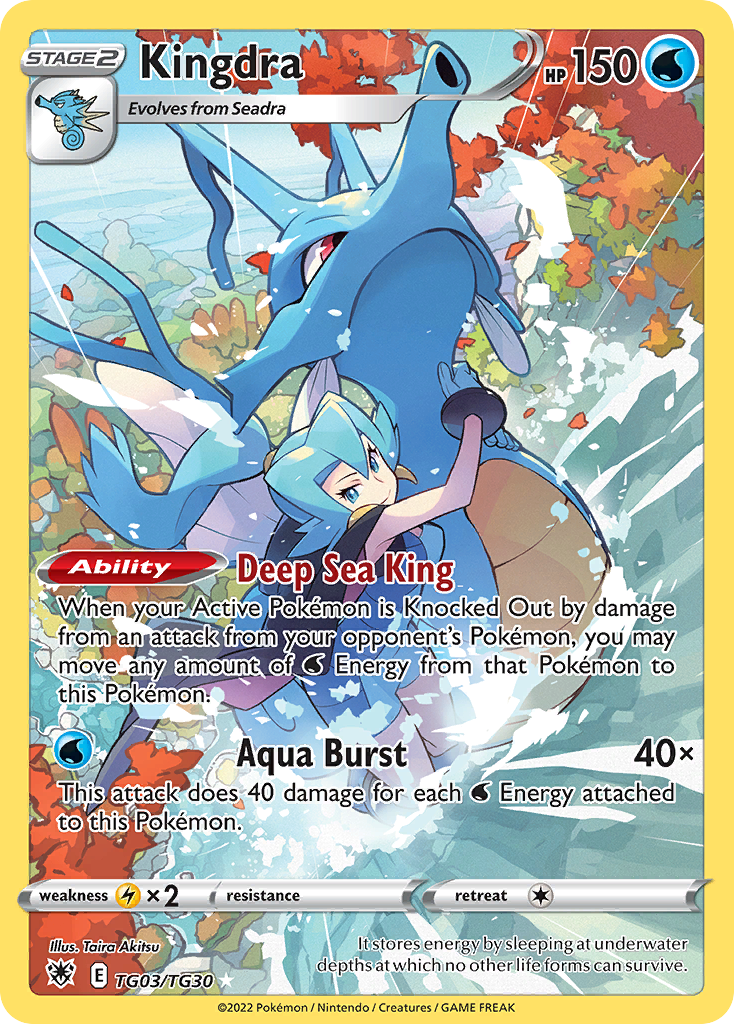 Kingdra Pokémon card