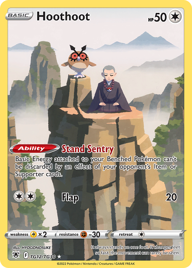 Hoothoot Pokémon card