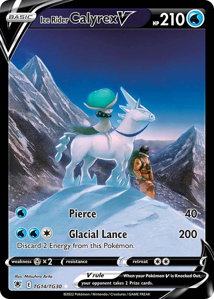 Ice Rider Calyrex V Pokémon card