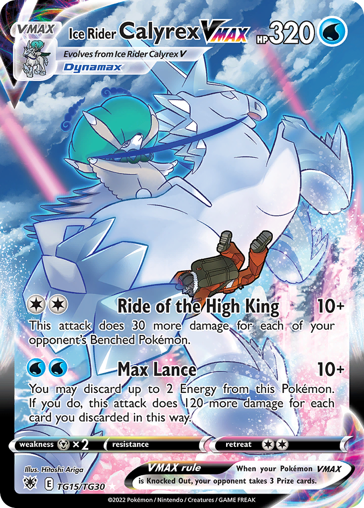 Ice Rider Calyrex VMAX Pokémon card