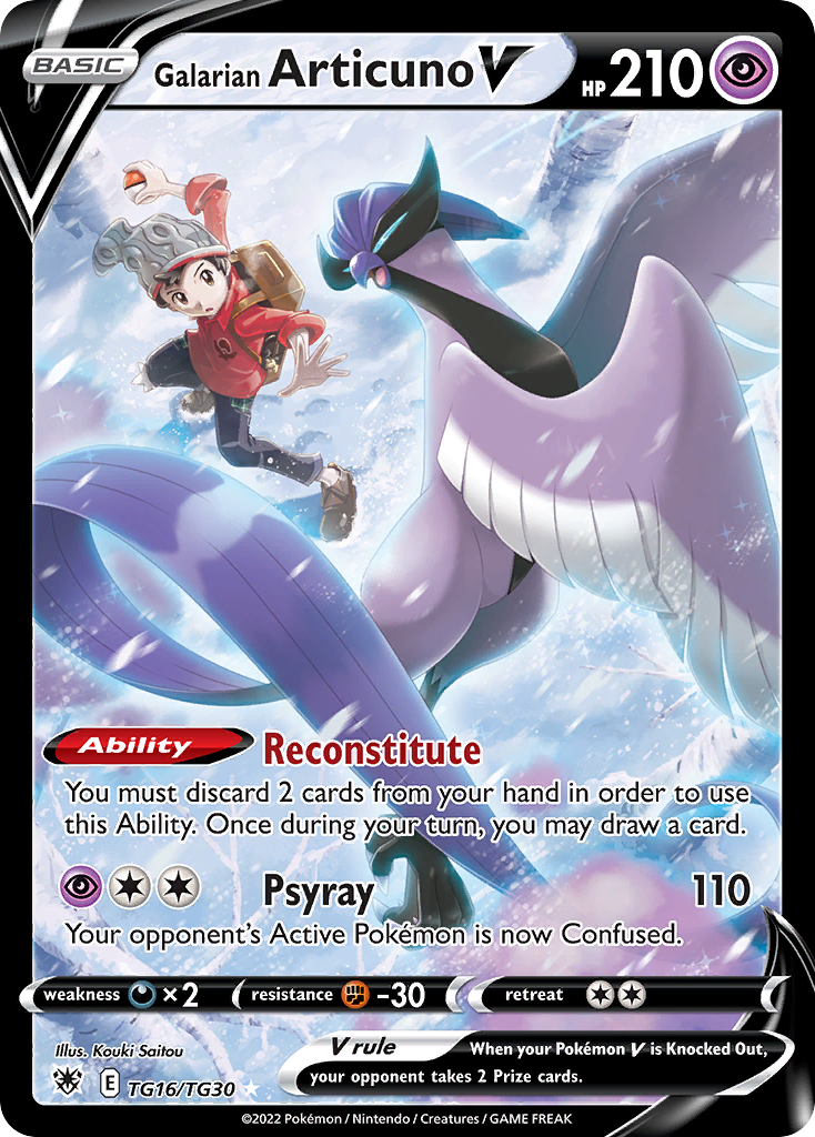 Galarian Articuno V Pokémon card