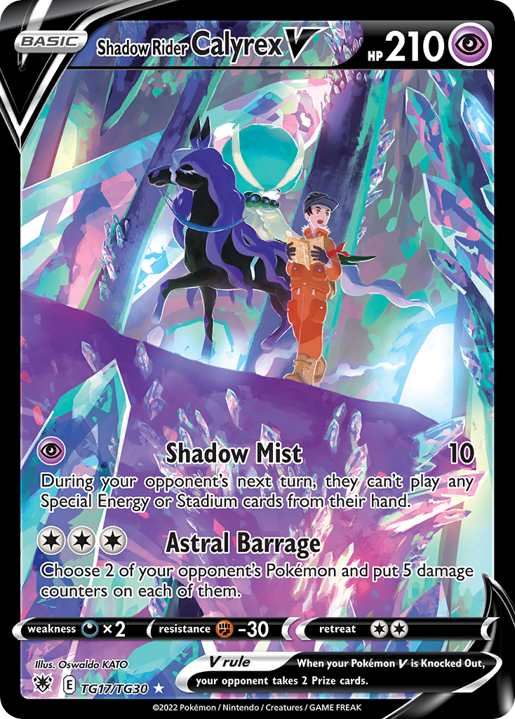 Shadow Rider Calyrex V Pokémon card