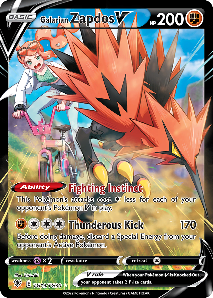 Galarian Zapdos V Pokémon card