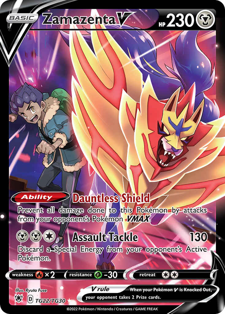 Zamazenta V Pokémon card