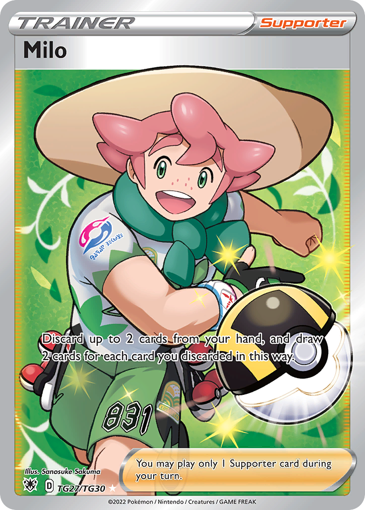 Milo Pokémon card