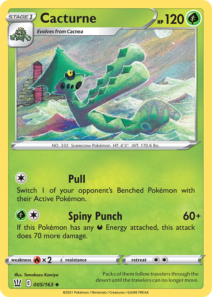 Cacturne Pokémon card